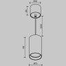 Подвесной светильник MAYTONI VOL P100PL-20W3K-BS